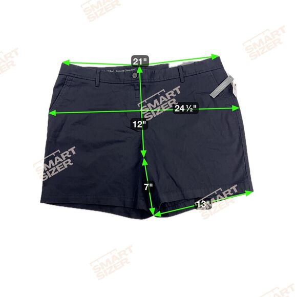 Talbots Cotton Stretch 7” Inseam Relaxed Chino Short Classic Black Size 18W - Picture 3 of 9